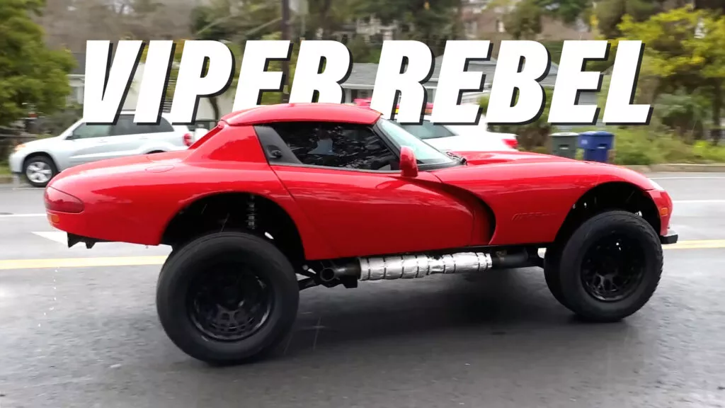 С этими огромными колесами и подвеской, Dodge Viper стал настоящим внедорожником 
