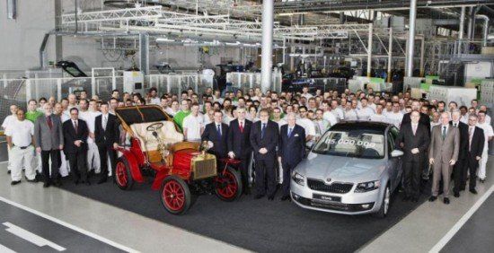 Skoda выпустила 15 миллионов автомобилей 