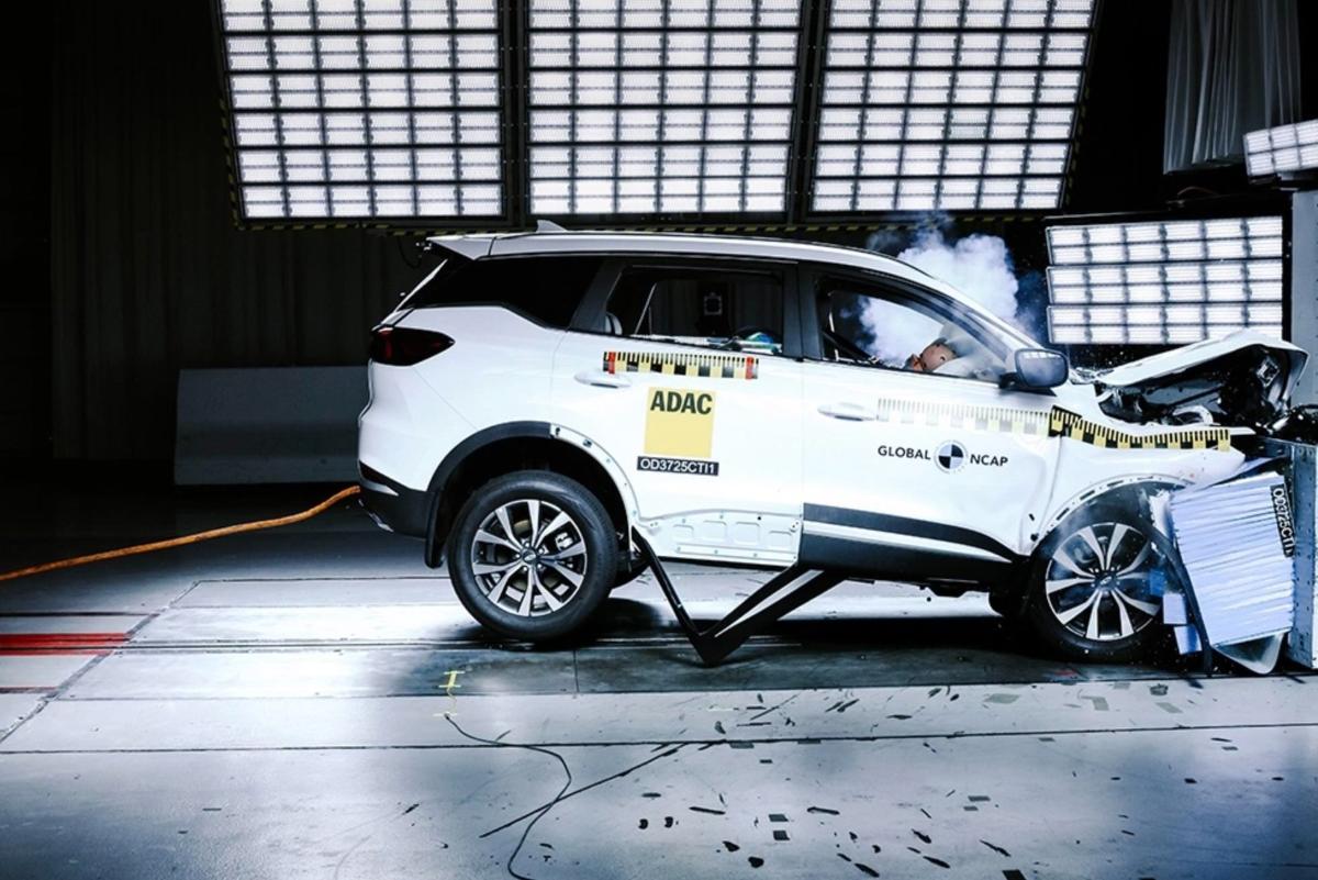 Кроссовер Chery Tiggo 7 Pro в испытаниях на безопасность получил две звезды из пяти