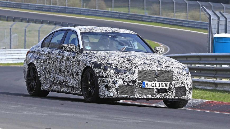 «Заряженный» BMW M3 2020 тестируют на гоночной трассе Нюрбургринг