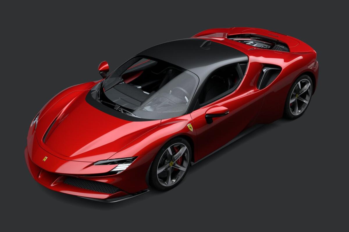 На тестах был замечен прототип гибридного суперкара Ferrari 