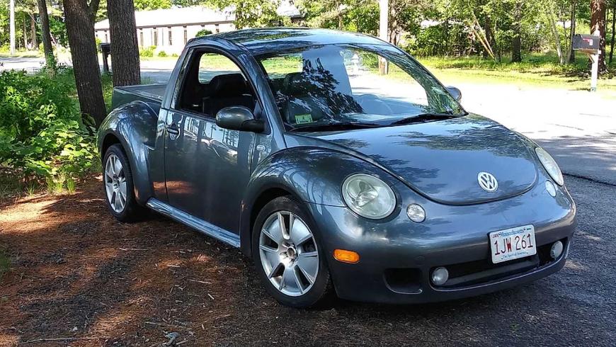 Посмотрите, как за 60 секунд сделать из VW Beetle небольшой пикап