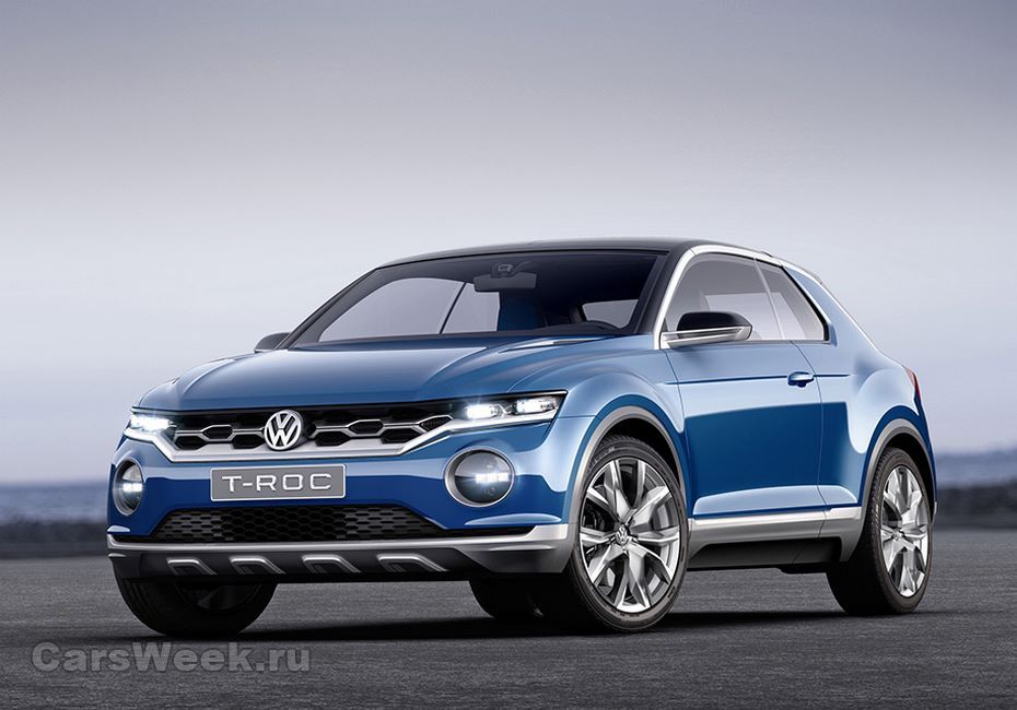 Volkswagen объявил дату презентации самого компактного кроссовера T-Roc