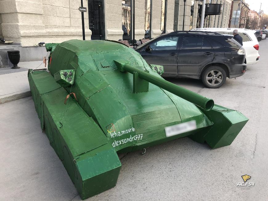 В Новосибирске сделали танк из Lada Granta (ВИДЕО)