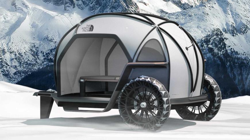 BMW и North Face представили передвижную палатку для туристов 