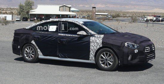 Появились шпионские фотографии «заряженного» варианта Hyundai Sonata 