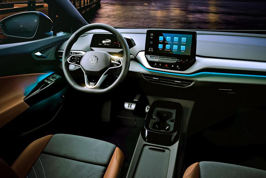 VW показал салон электромобиля ID.4 с «умной» подсветкой