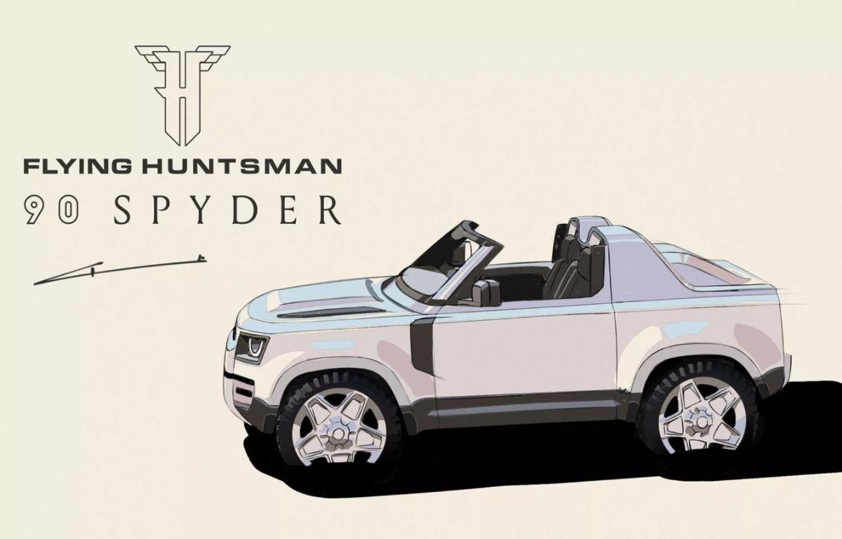 Flying Huntsman превратил Land Rover Defender 90 в идеальный пляжный  автомобиль