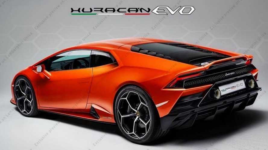В Сети появились первые официальные изображения Lamborghini Huracan Evo 2020 года