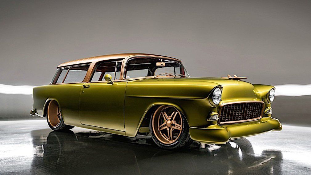 На продажу выставят Chevrolet Nomad 1955 года с деревянным потолком