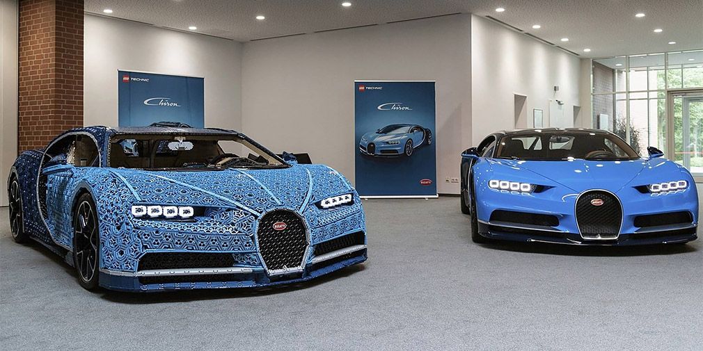 Из Lego смастерили полноразмерный Bugatti Chiron, на котором можно ездить 