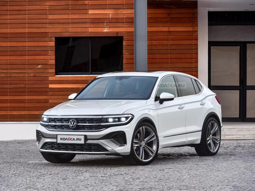  В сети появились фото нового поколения кроссовера Volkswagen Tiguan 	