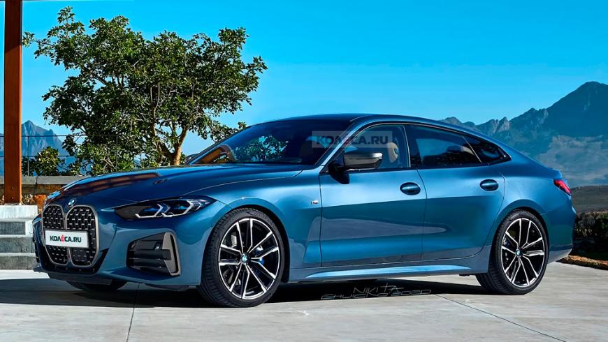 Новый BMW 4 серии Gran Coupe показали на рендерах 