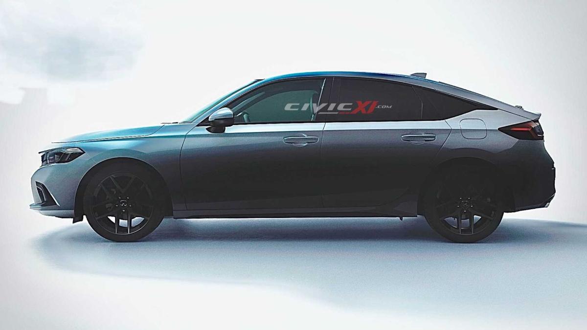 Новое поколение хэтчбека Honda Civic представили на первом рендере 