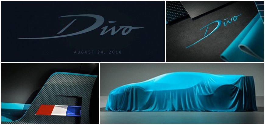 Новый тизер нового гиперкара: Bugatti Divo опять на фотографии