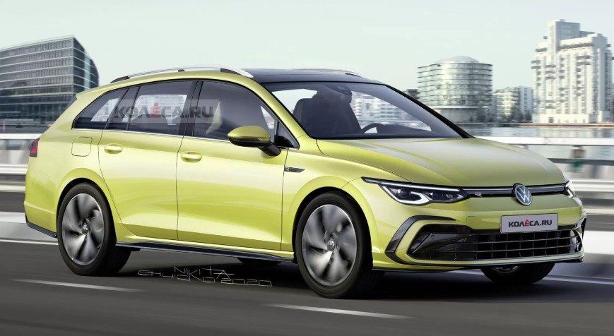 В сети опубликовали изображения нового универсала Volkswagen Golf