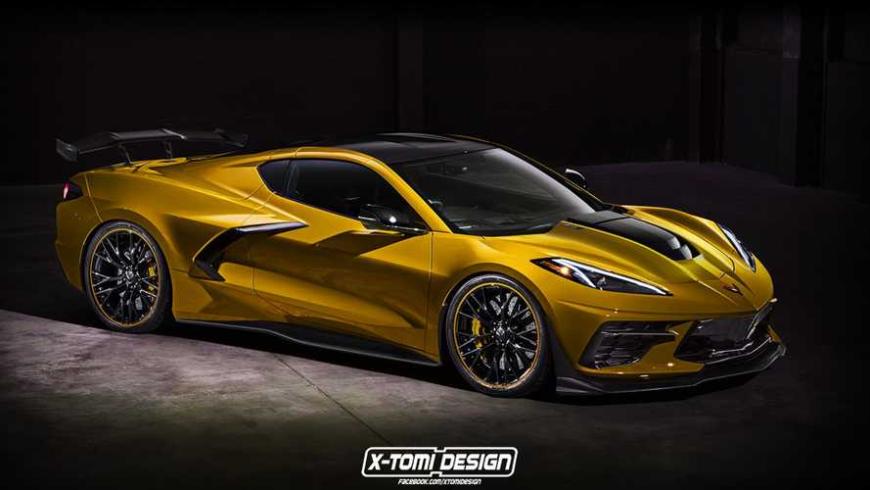 Появились первые изображения нового Corvette в мощном исполнении ZR1 