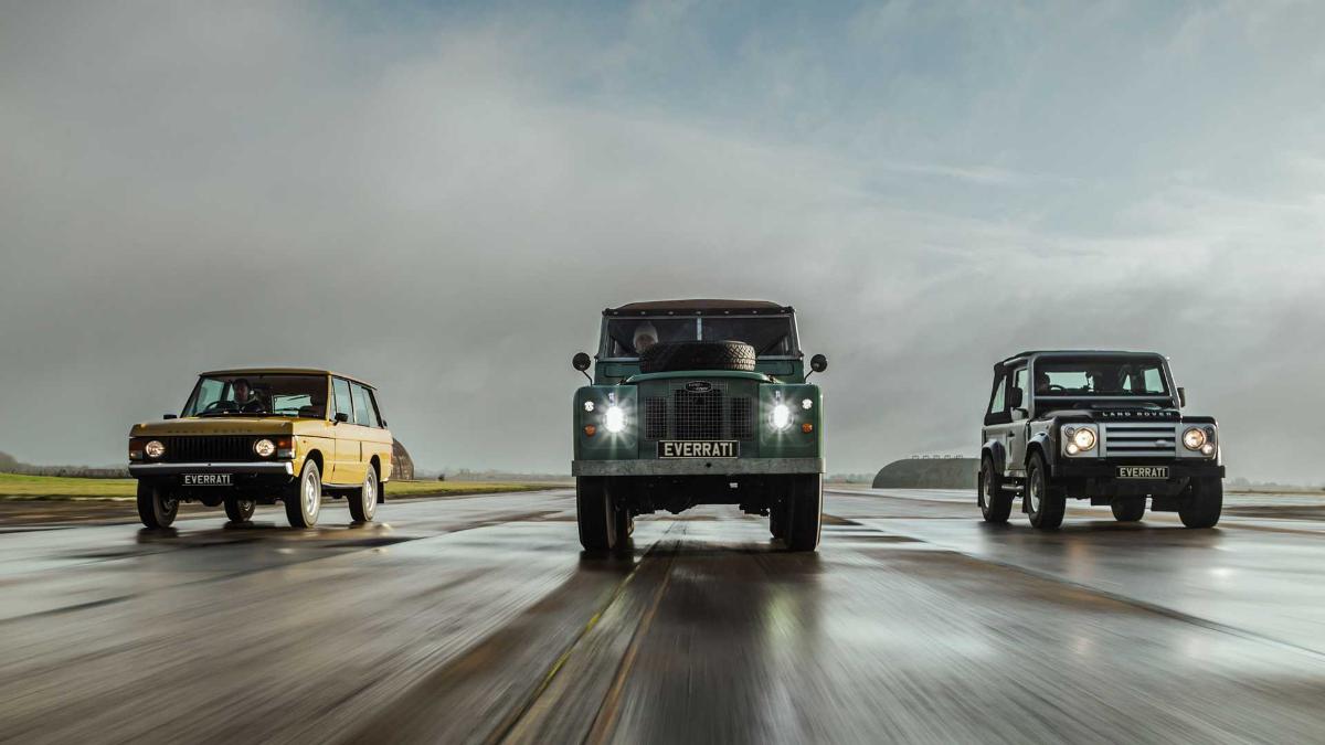 Ателье Everrati представило идеально восстановленные Range Rover Classic и Defender