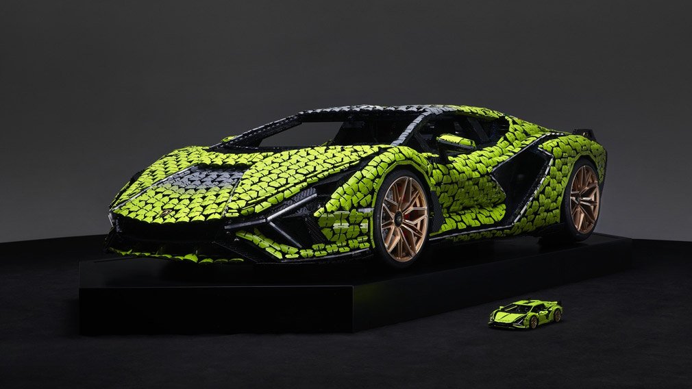 LEGO выпустила полноразмерную реплику мощного Lamborghini Sian