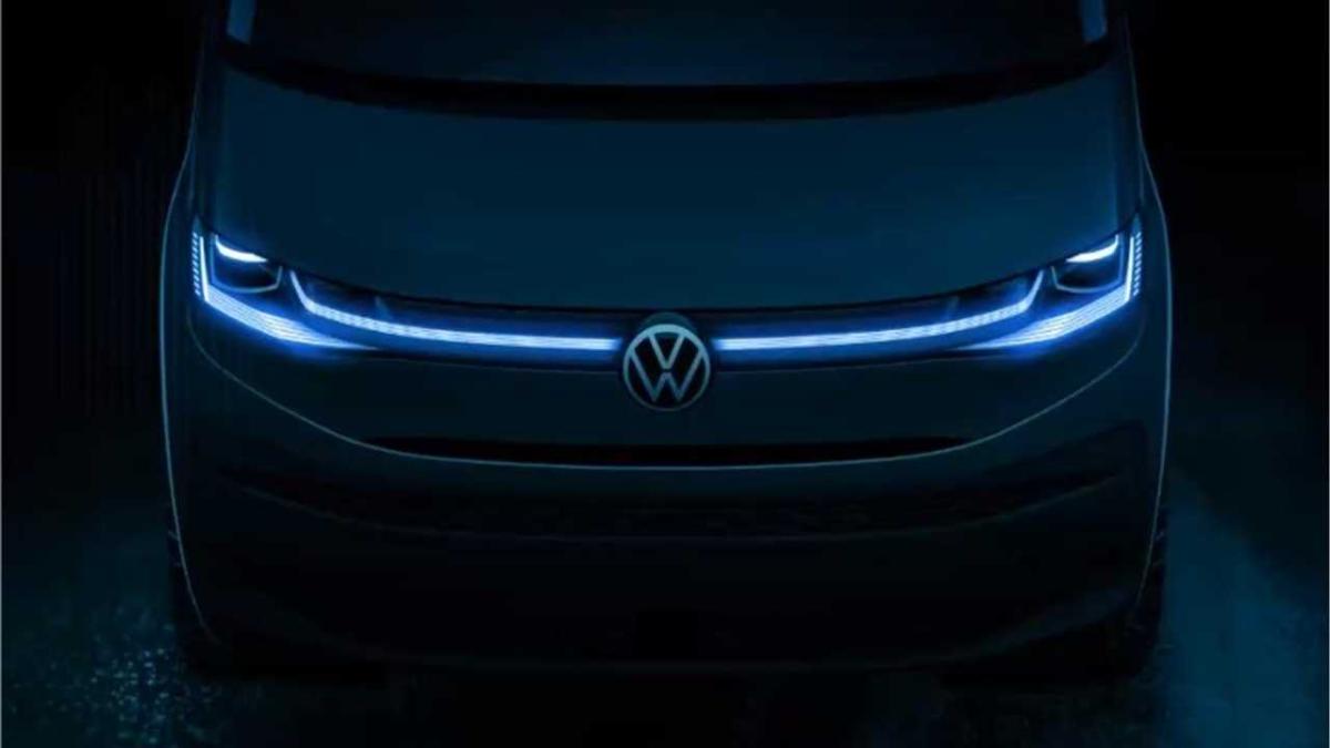 Volkswagen опубликовал первое изображение нового поколения минивэна Multivan 2022 года