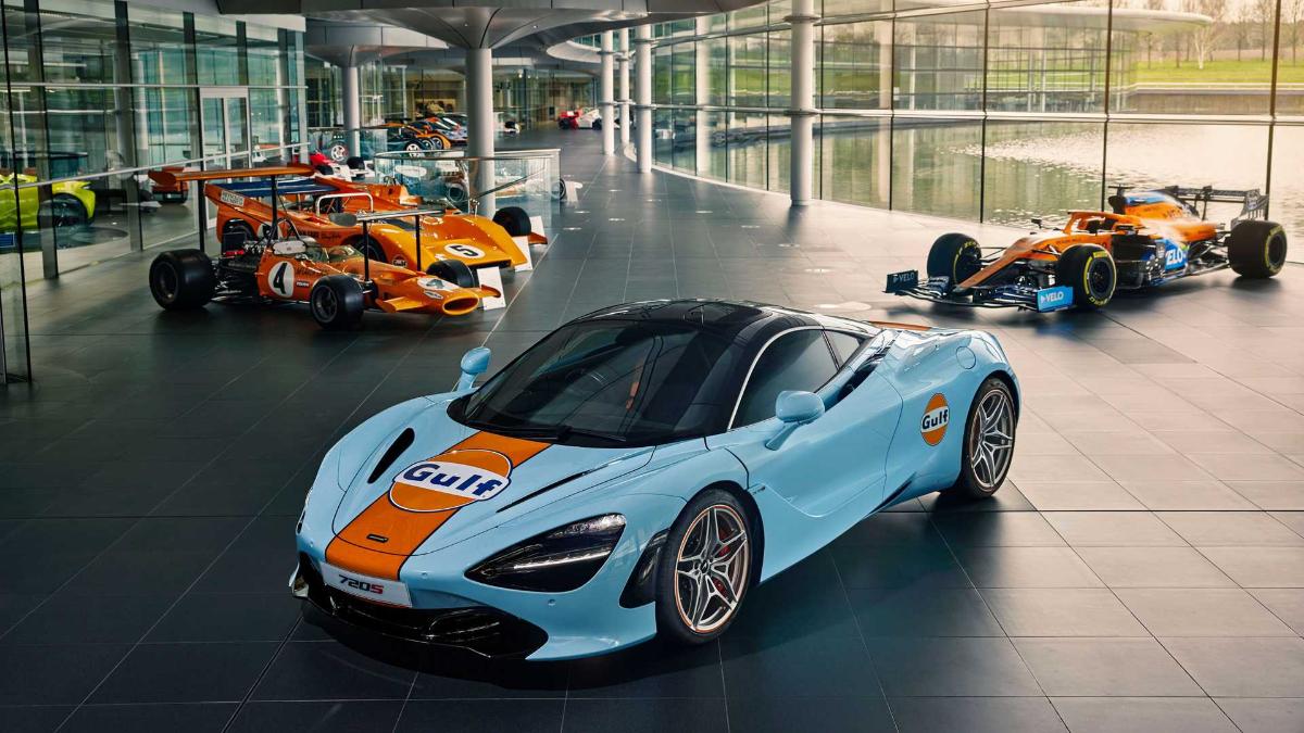 Суперкар McLaren 720S получил специальную ливрею в цветах Gulf Oil