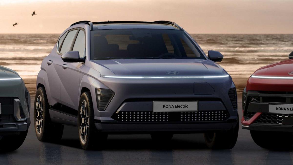 В Сети показали технологичный экстерьер нового кроссовера Hyundai Kona N-Line 2023 года