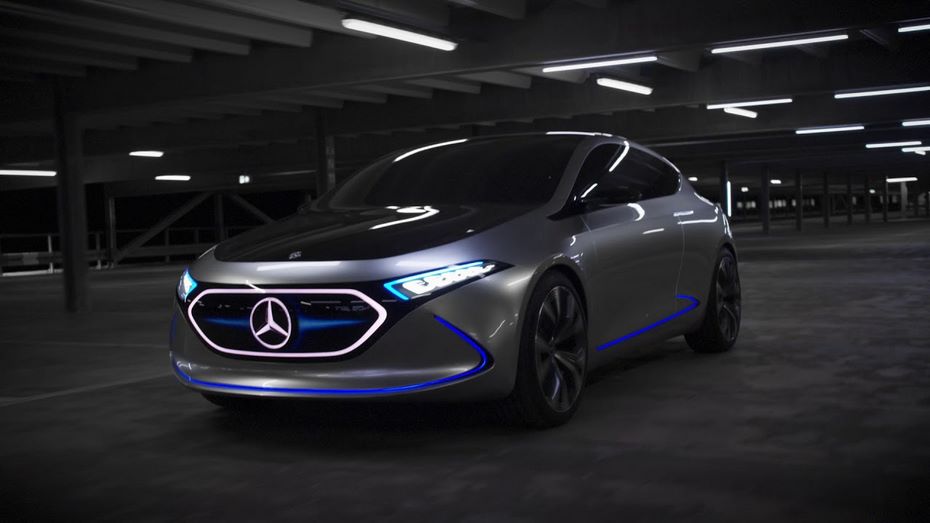 Mercedes-Benz представил концептуальную модель компактного электрокара с виртуальной решеткой радиатора