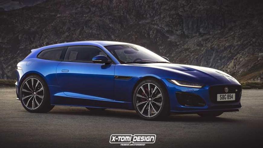 Как будет выглядеть обновлённая версия Jaguar F-Type в кузове универсал?