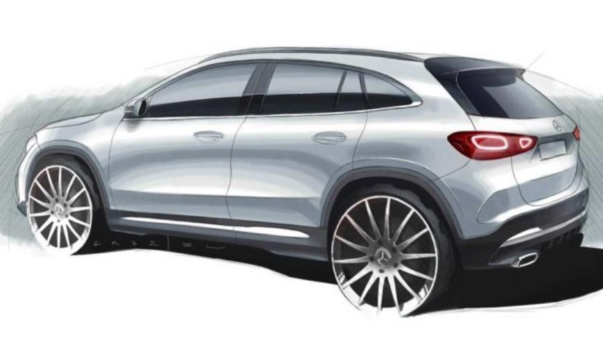 В Сеть попал официальный эскиз нового Mercedes-Benz GLA