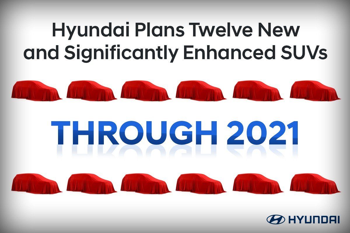 Hyundai обещает 12 новых кроссоверов к концу 2021 года