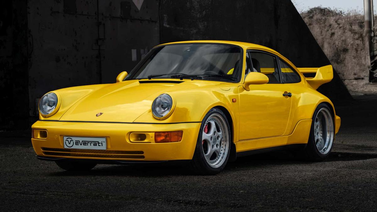 Ателье Homage Everrati представило полностью электрическую версию старого Porsche 911