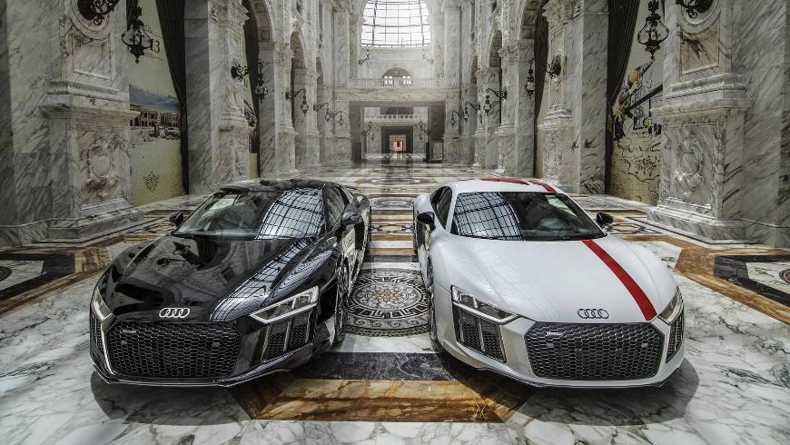 В ТЦ Al Hazam представили два особых спорткара от Audi (ВИДЕО)