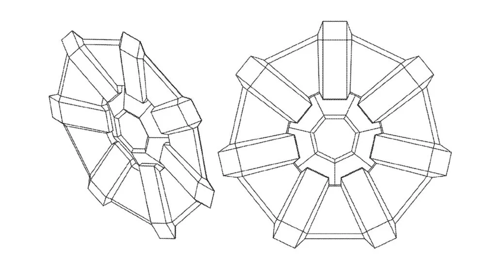 Компания Tesla запатентовала дизайн уникальных колпаков для колес электрического пикапа Cybertruck