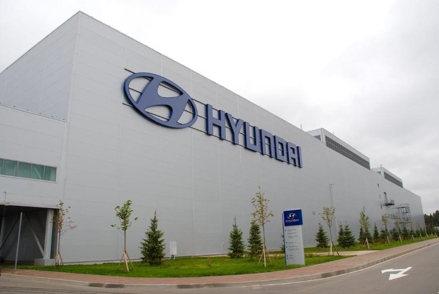 Объем производства на заводе Hyundai в Санкт-Петербурге за полгода сократился на треть