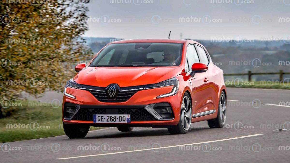 В Сети появились рендер Renault Clio 2023 модельного года