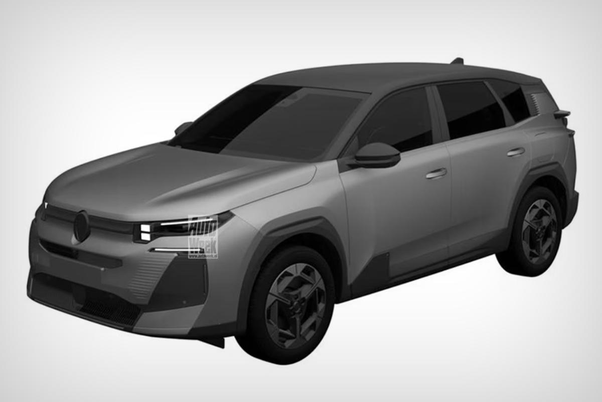 Citroen защитил дизайн серийного Citroen C5 Aircross 2025 года 