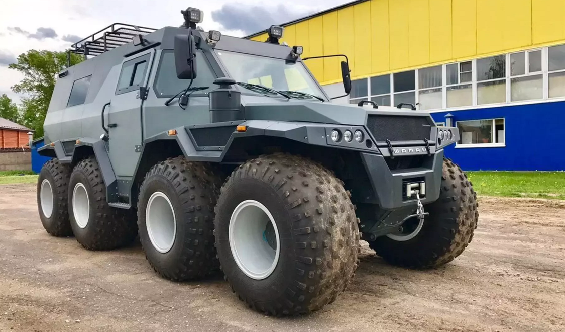 В России продается восьмиколесный вездеход «Шаман» с мотором IVECO за 15,5 млн рублей