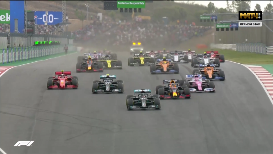 Льюис Хэмилтон выиграл Гран-при Португалии и обошел Михаэля Шумахера по числу побед в Ф-1