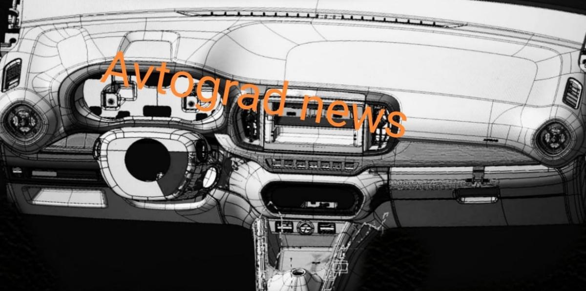 В Сети опубликовано первое изображение интерьера обновленной модели LADA Granta 2024 года