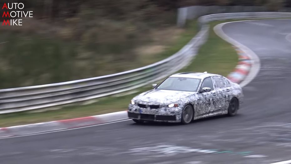 Новая версия BMW M340i попалась на видео во время дорожных испытаний