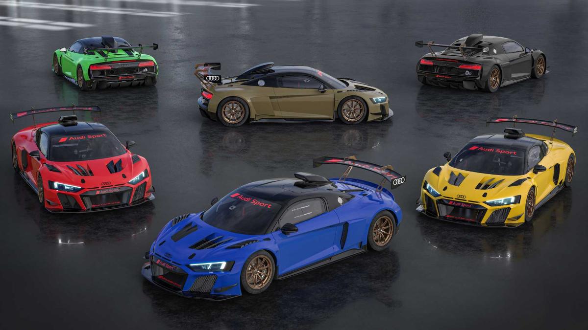 Компания Audi представила эксклюзивную спецверсию гоночного купе R8 LMS GT2 2021 года