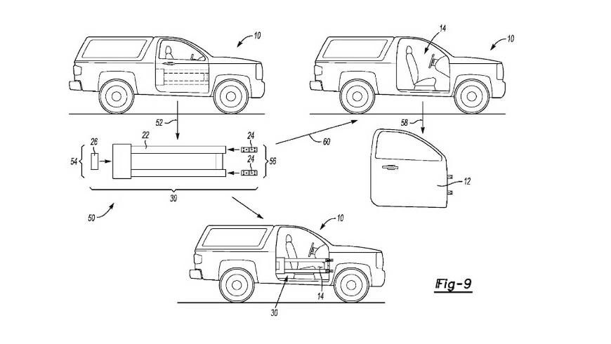 Ford запатентовал новые двери и кажется они для возрожденного Bronco