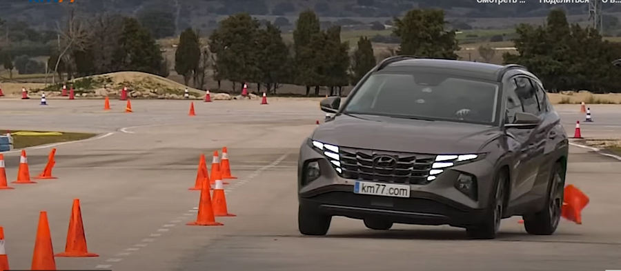 Гибридный кроссовер Hyundai Tucson оказался на удивление быстр в тесте на лося