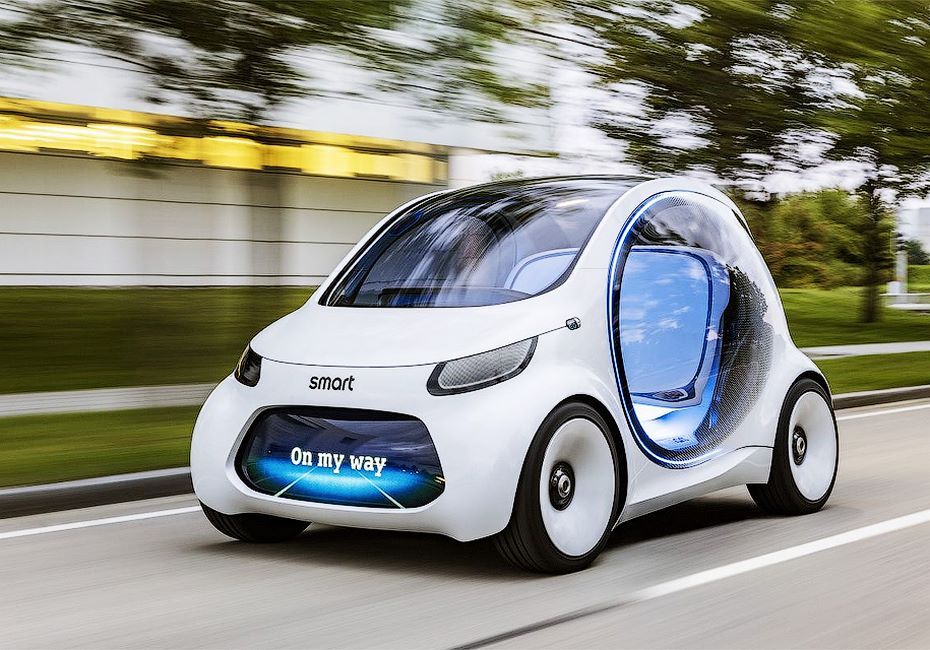 Smart представил концепт кар городского автономного автомобиля без привычных органов управления