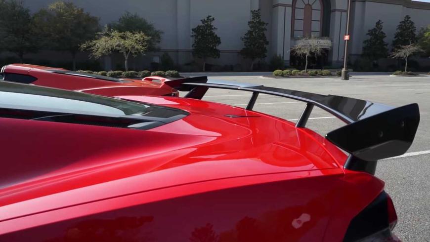 Chevy Corvette 2020 в мощной версии Z06 получит три разных варианта антикрыла