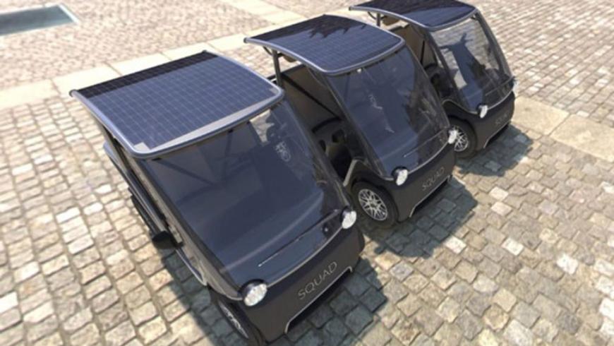 Squad Mobility показал самый дешёвый электрокар на солнечных батареях