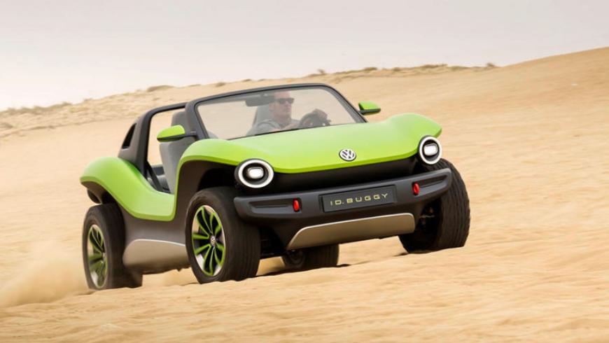 Электрический ID Buggy в Пеббл-Бич от Volkswagen