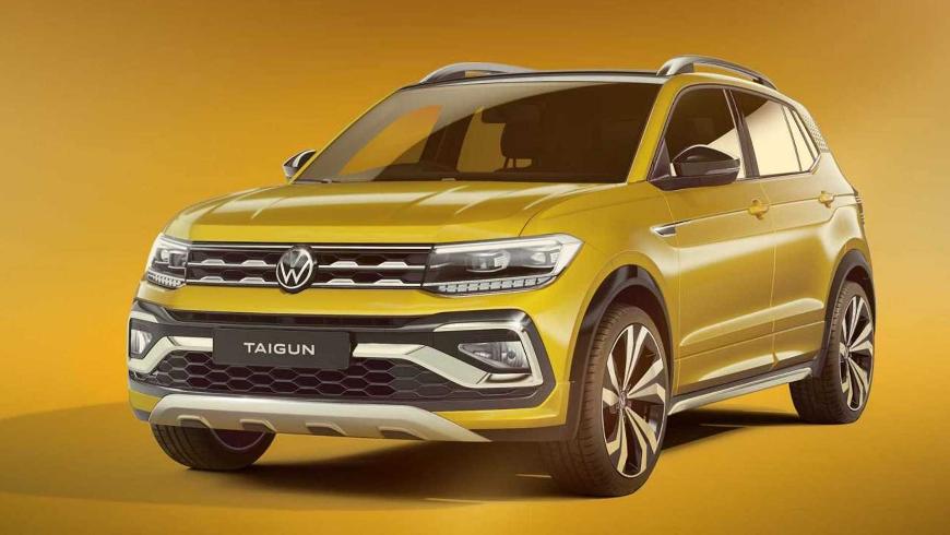 Появились изображения нового кроссовера VW Taigun 