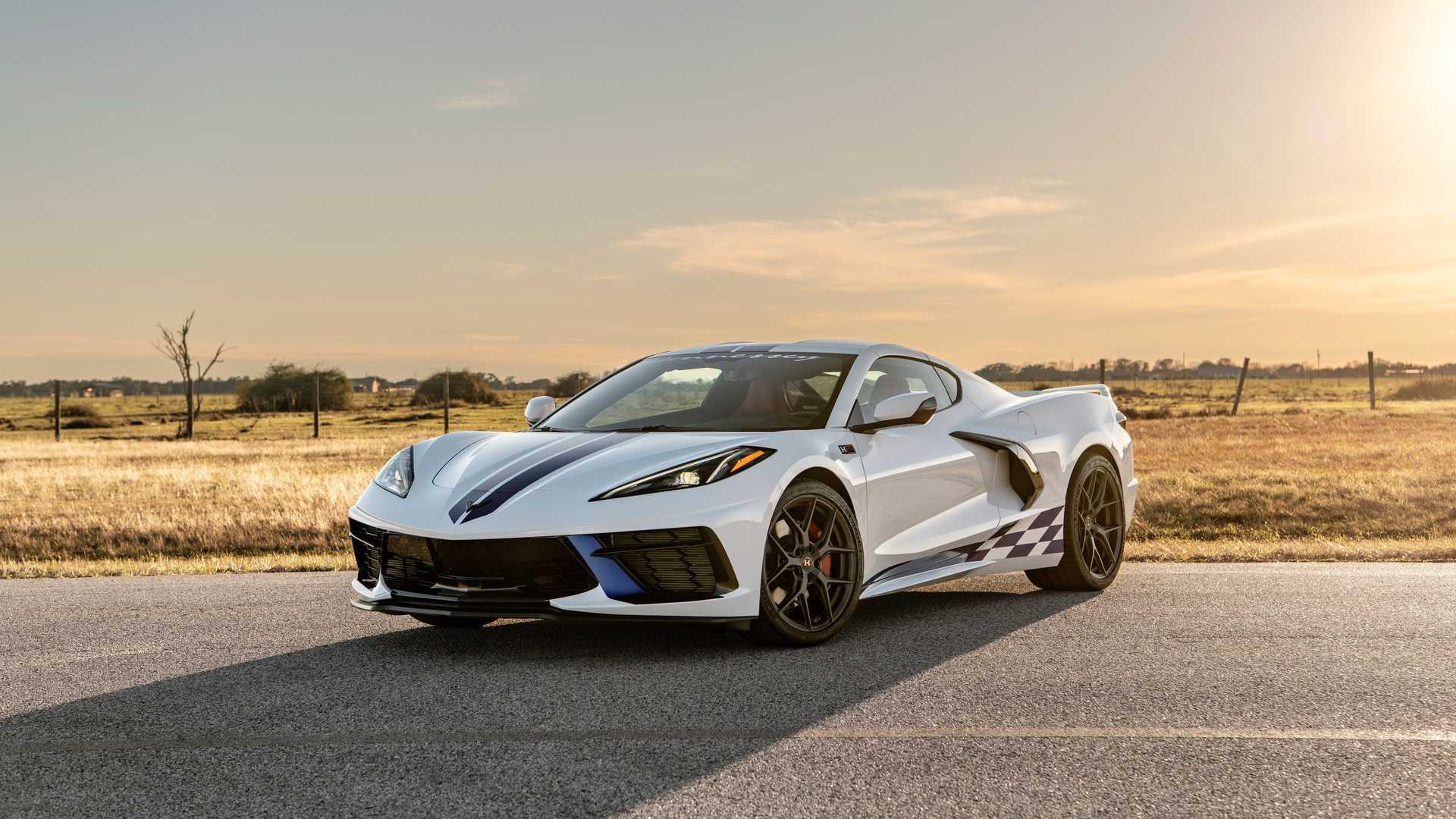 Тюнинг-ателье Hennessey прокачало гиперкар Chevy Corvette C8 до 708  лошадиных сил