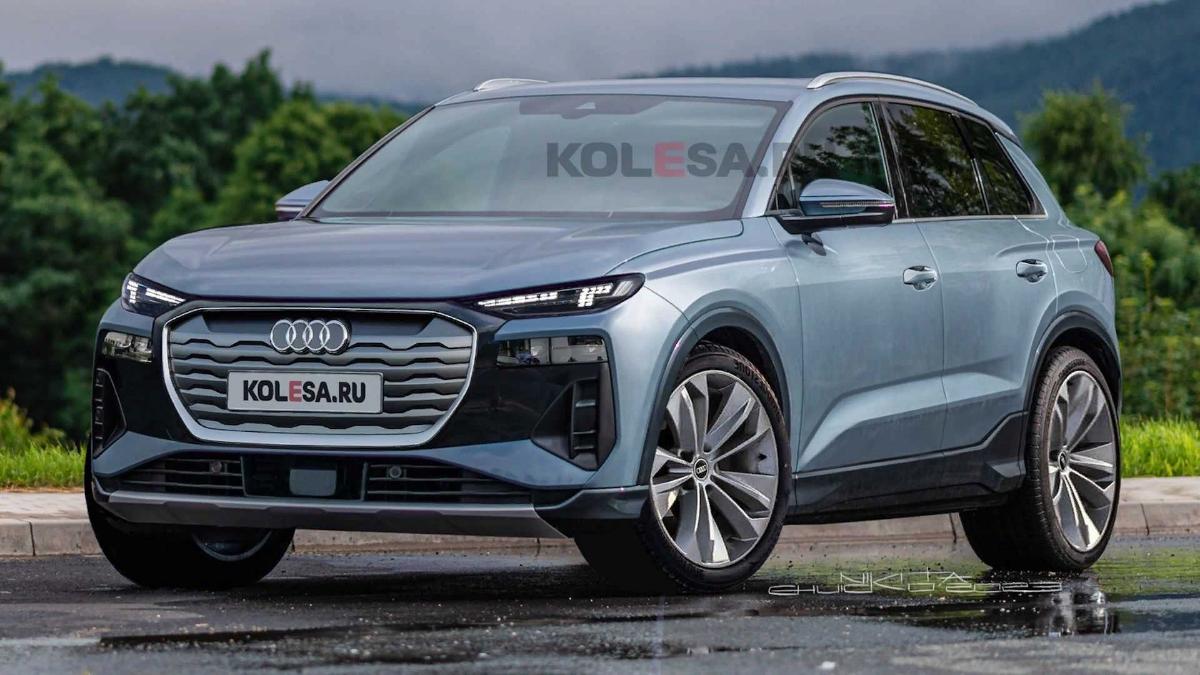 На фотоизображениях полностью раскрыт новый электромобиль Audi Q6 e-tron